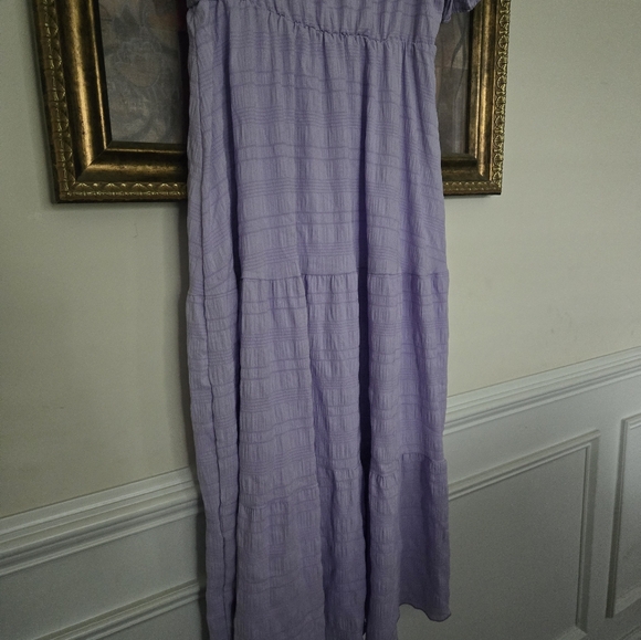 NWOT Shein Curve Lavender Maxi Dress 1x (14) - Picture 8 of 10